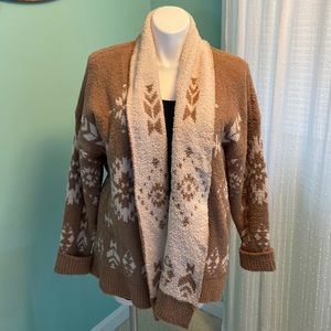 Knox Rose Tan Cardigan Sweater 1X NWT